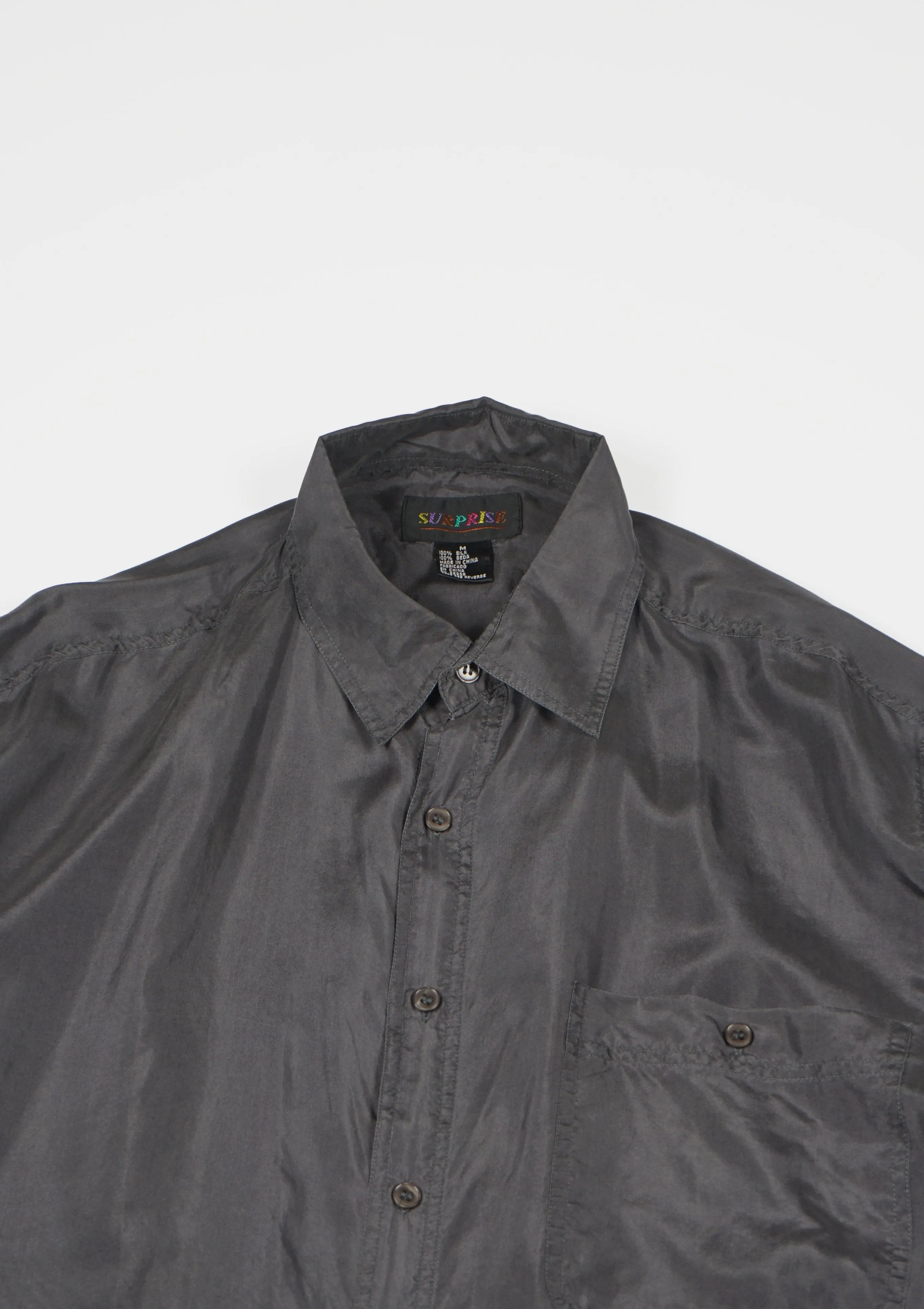 Silk Shirts Short Sleeve Basic