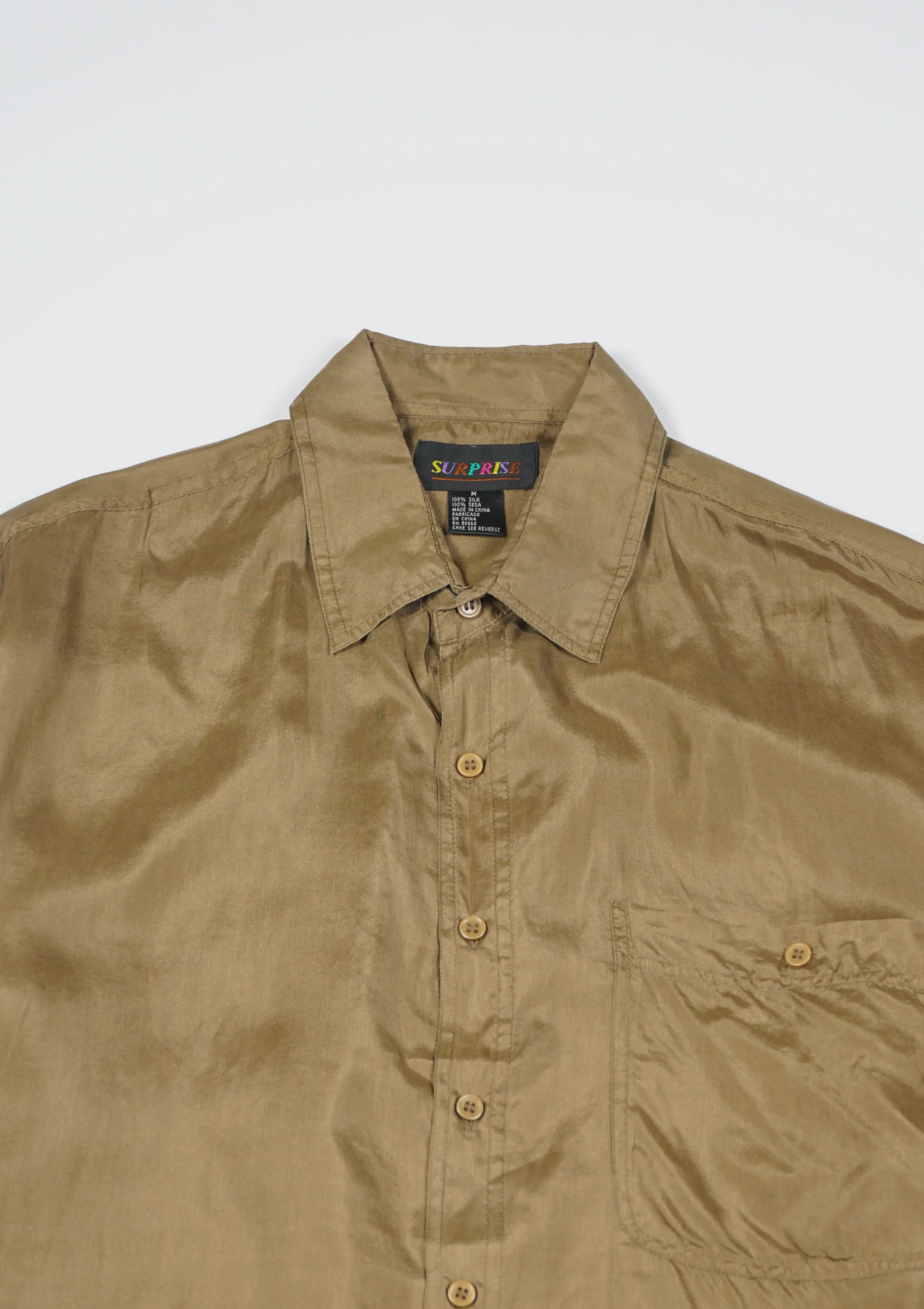 Silk Shirts Short Sleeve Basic