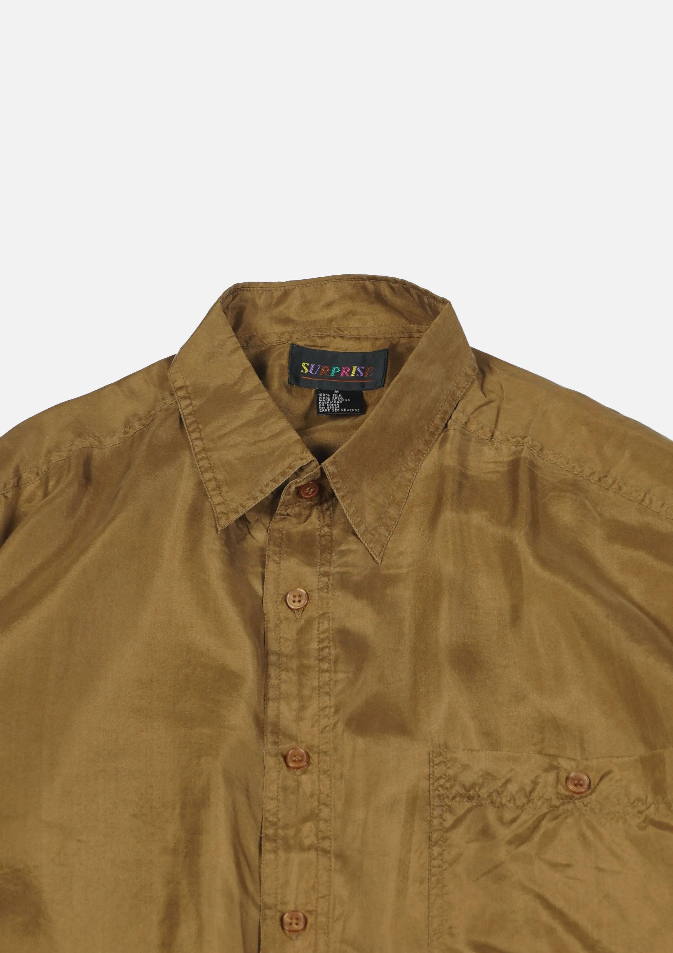 Silk Shirts Short Sleeve Basic