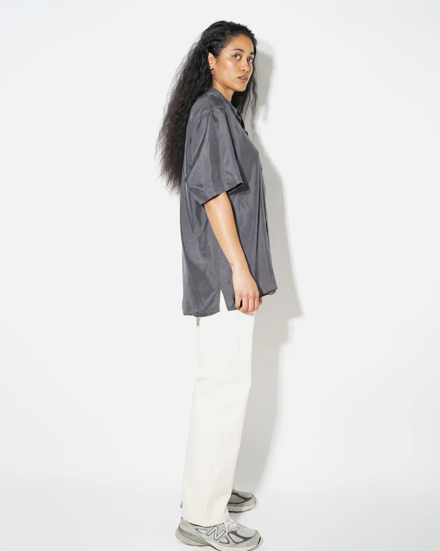Silk Shirts Short Sleeve Basic