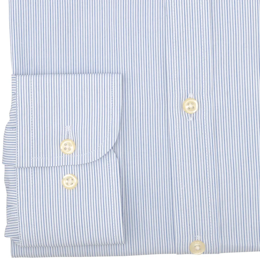 Slim Fit Sky Poplin Cotton Shirt