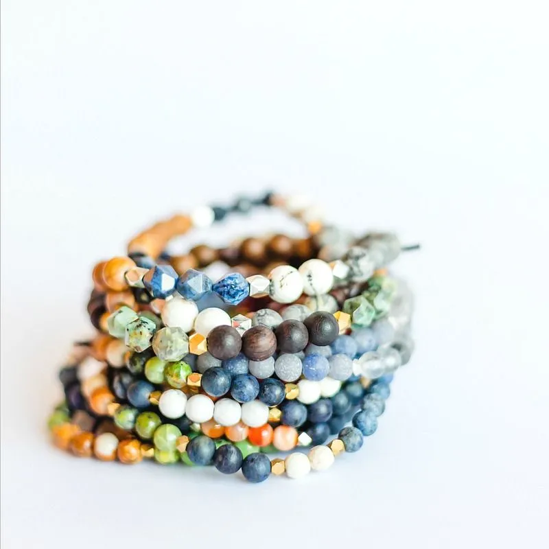 Stack of Two Military Bracelets | Home of the Brave   Courage
