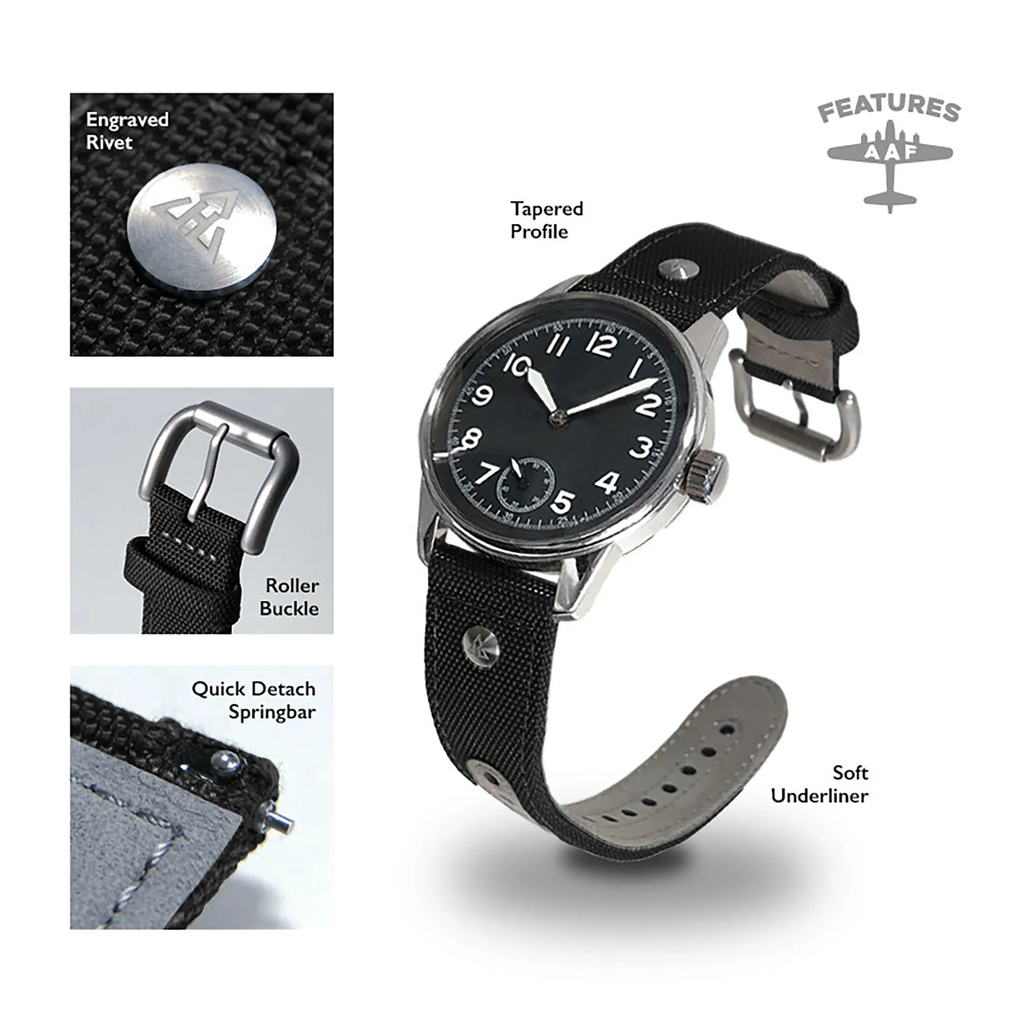 The AAF Sea Grey-637 Strap by HAVESTON Straps