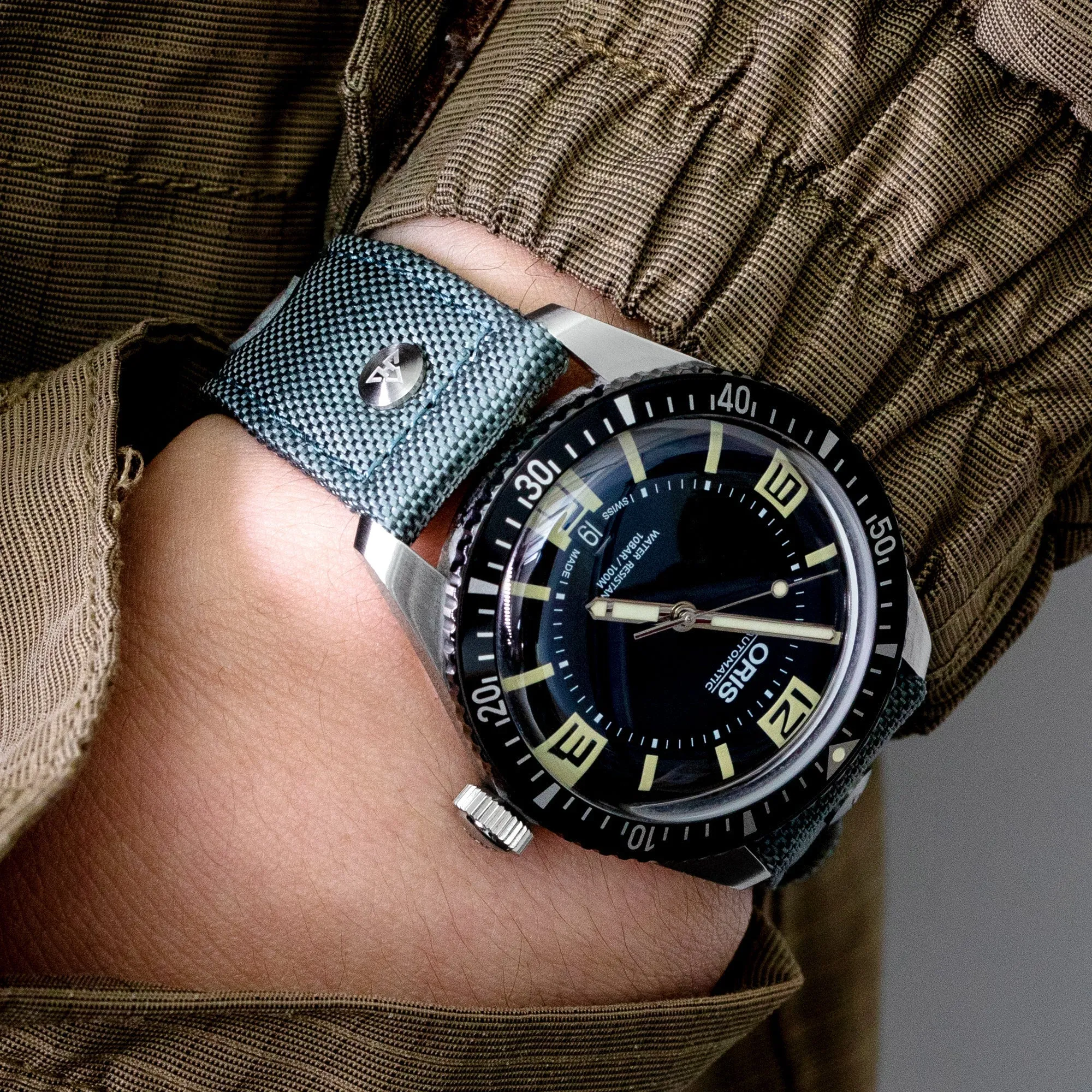 The AAF Sea Grey-637 Strap by HAVESTON Straps