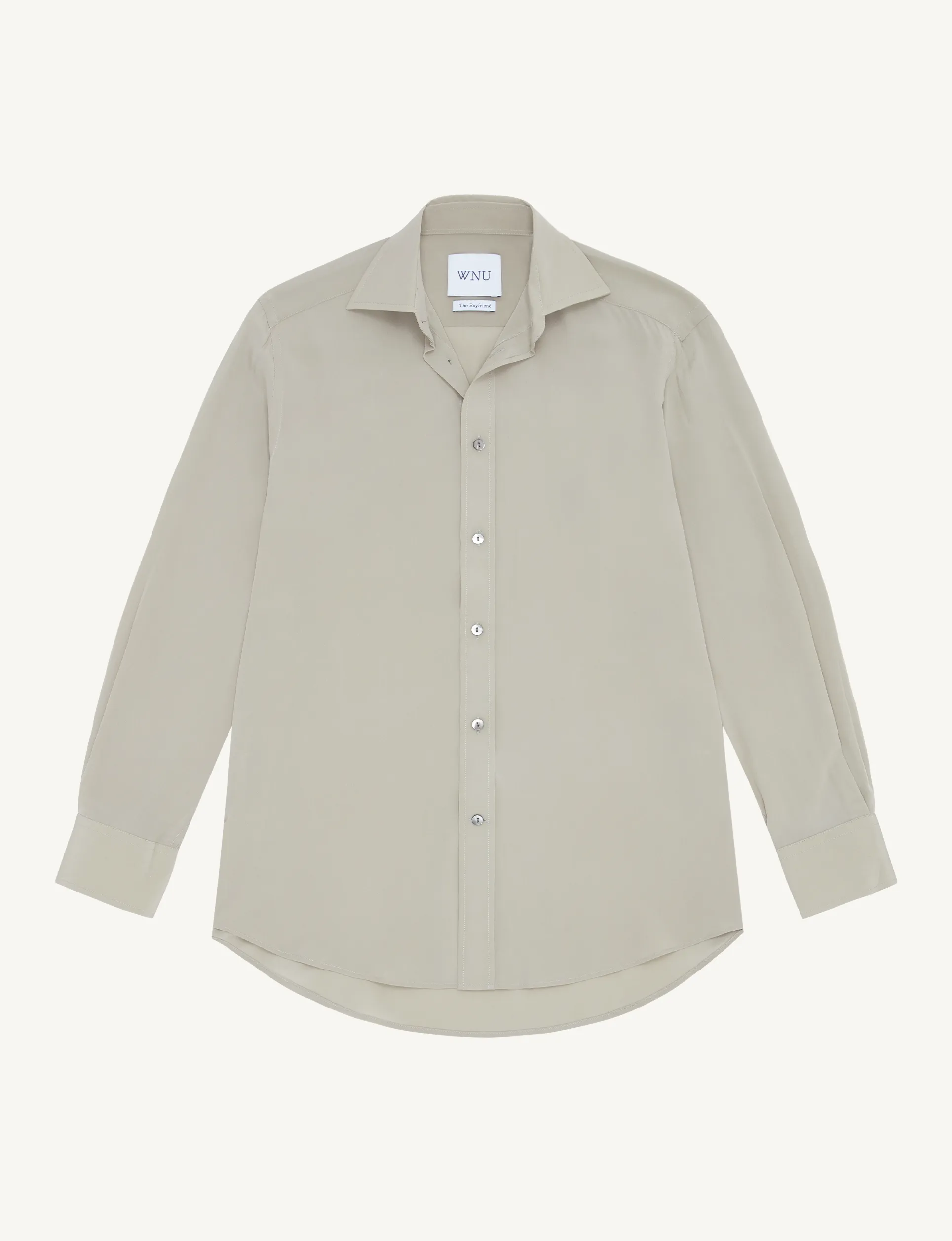 The Boyfriend: Silk Crepe de Chine, Sage