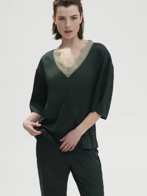 Top manches 3/4 - Vert Kolsaï