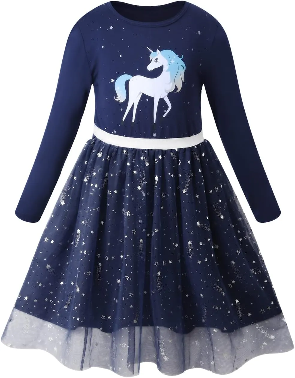 VASCHY Cute Girls Casual Autumn Spring Long-Sleeve Outfit, Toddler/Big Kid Girls Clothing Size 3-10T