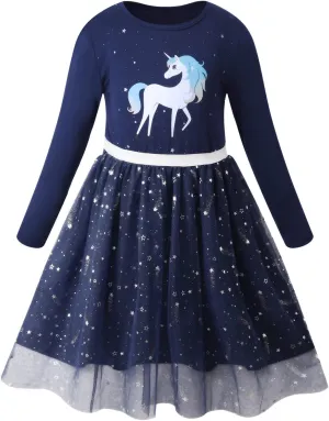VASCHY Cute Girls Casual Autumn Spring Long-Sleeve Outfit, Toddler/Big Kid Girls Clothing Size 3-10T