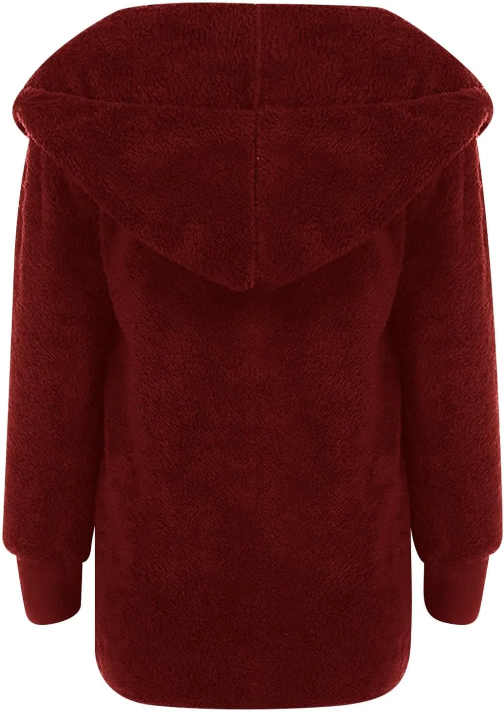 Winter Cardigan for Women,Womens Warm Lapel Faux Fur Fluffy Coats Long Sleeve Fleece Jacket Fuzzy Pea Coat Overwear