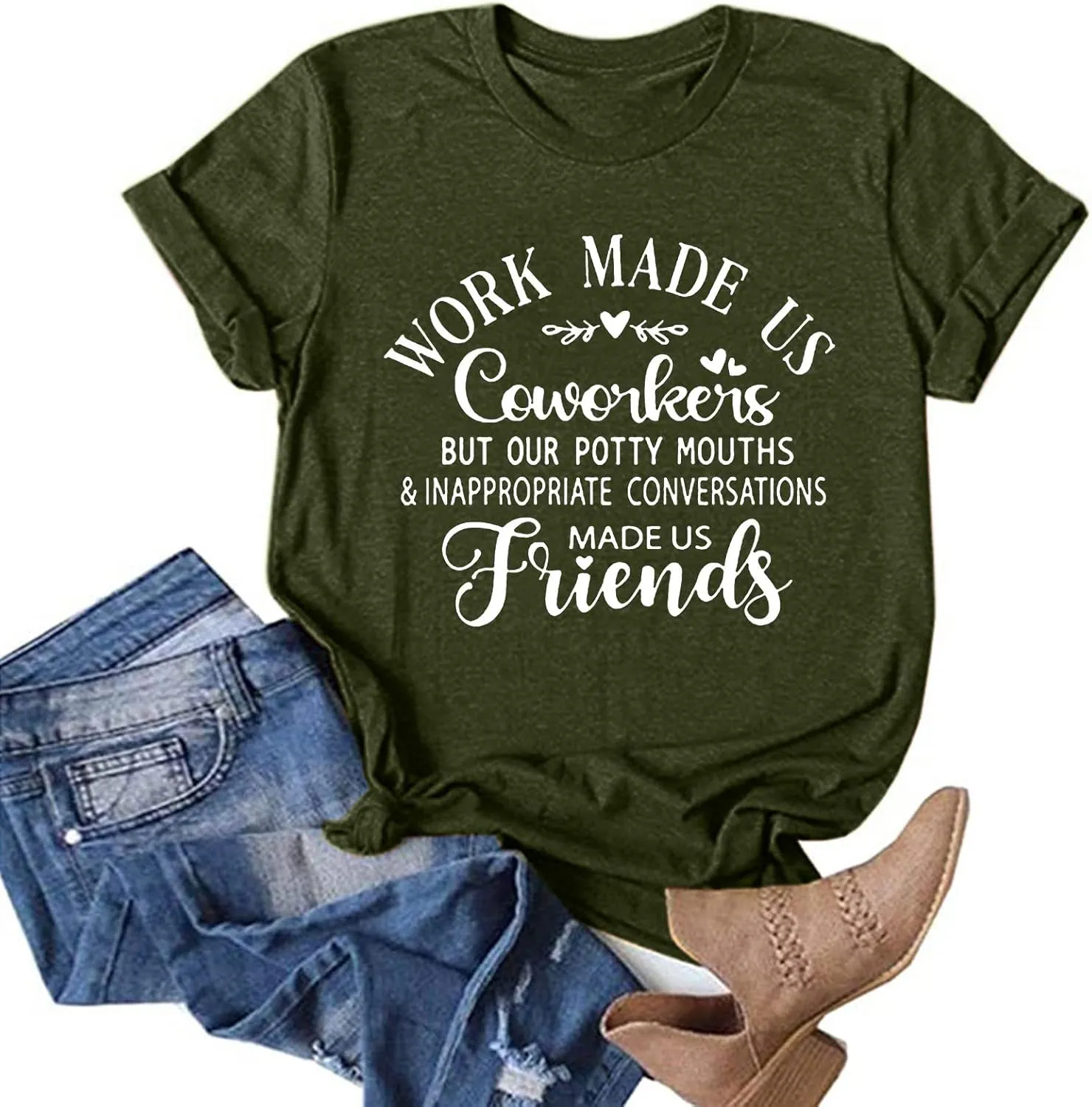 Womens Graphic T-Shirts Short Sleeve Summer Tops Loose Fit Crew Neck Tshirt Blouse Casual Trendy Tunic Tee Shirt
