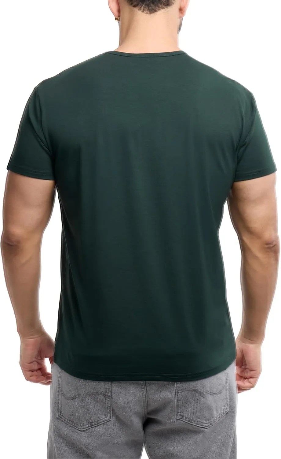 X RAY Mens Crew Neck T Shirts, Soft Cotton Slim Fit Short Sleeve Stretch Crewneck Basic Tees for Men